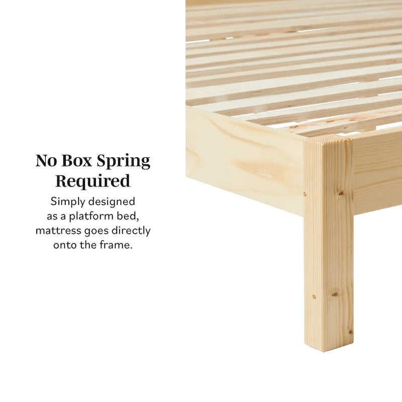Struttura Letto King Boho in Legno Massello e Rattan