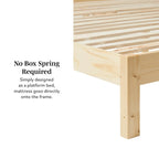 Struttura Letto King Boho in Legno Massello e Rattan