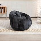 Divano a Pavimento a 2 Posti con Rivestimento in ciniglia e Memory Foam