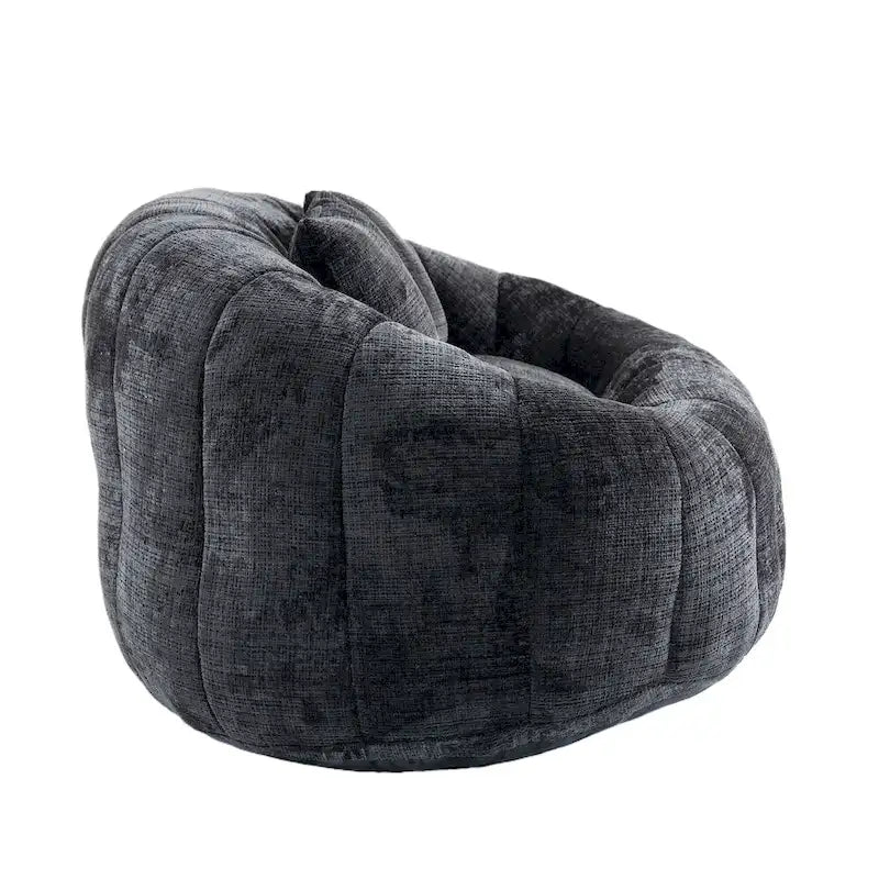 Divano a Pavimento a 2 Posti con Rivestimento in ciniglia e Memory Foam