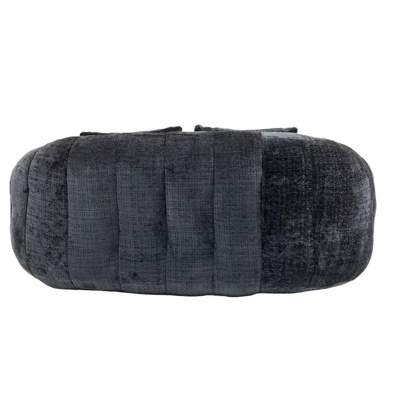 Divano a Pavimento a 2 Posti con Rivestimento in ciniglia e Memory Foam
