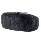 Divano a Pavimento a 2 Posti con Rivestimento in ciniglia e Memory Foam