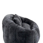 Divano a Pavimento a 2 Posti con Rivestimento in ciniglia e Memory Foam