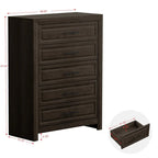 Cassettiera elegante in MDF a 5 cassetti con finitura effetto legno