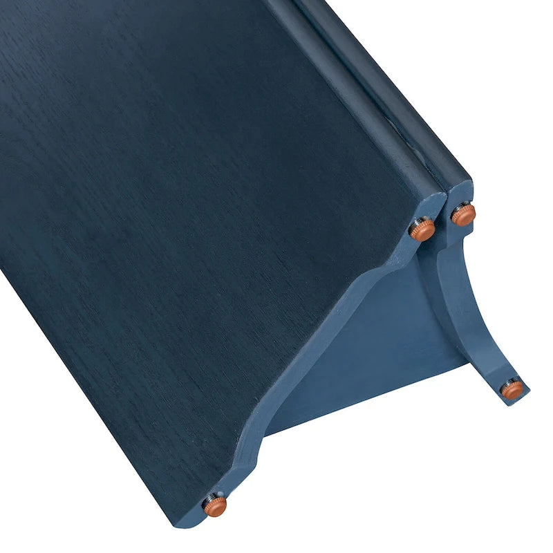 Consolle con piano effetto marmo e gambe in legno