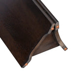 Consolle con piano effetto marmo e gambe in legno