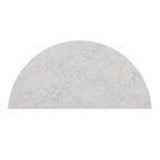 Consolle a semicerchio con ripiano effetto marmo e base in legno