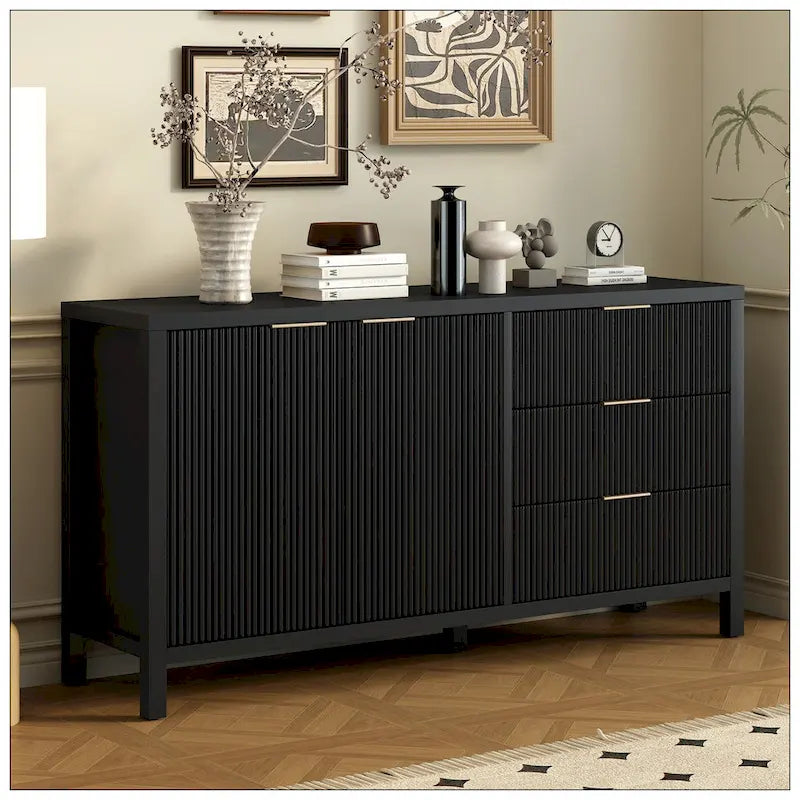 Credenza con motivo a onde e contenitore