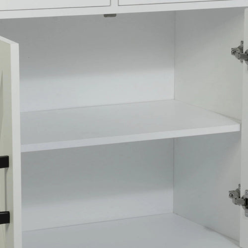 Mobile Credenza a 3 Cassetti con Ante con Dettaglio a X