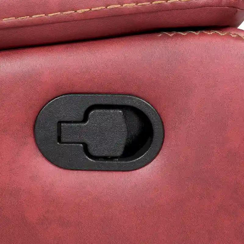 Poltrona reclinabile manuale in similpelle