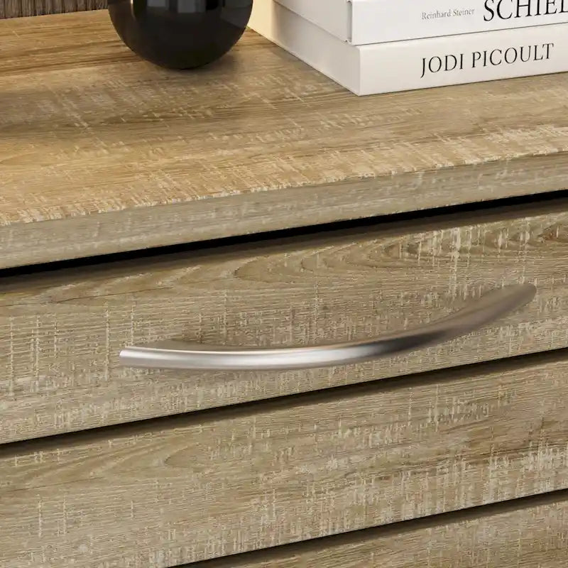Scarpiera 6-12 Paia con Due Cassetti Salvaspazio Grigia/Rovere