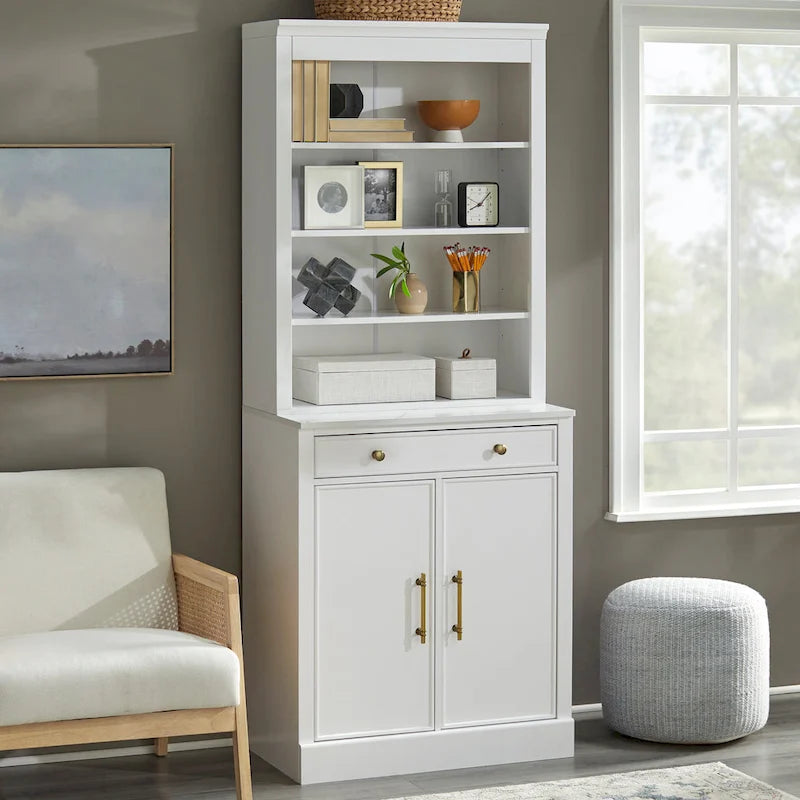 Credenza modulare con ripiani regolabili