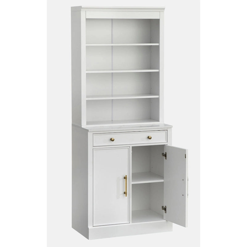 Credenza modulare con ripiani regolabili