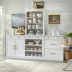 Credenza modulare con ripiani regolabili