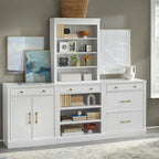 Credenza modulare con ripiani regolabili
