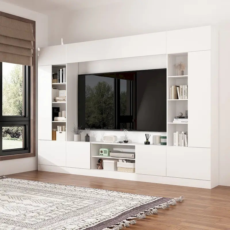 Mobile TV con Libreria e Illuminazione a LED