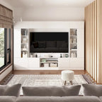 Mobile TV con Libreria e Illuminazione a LED