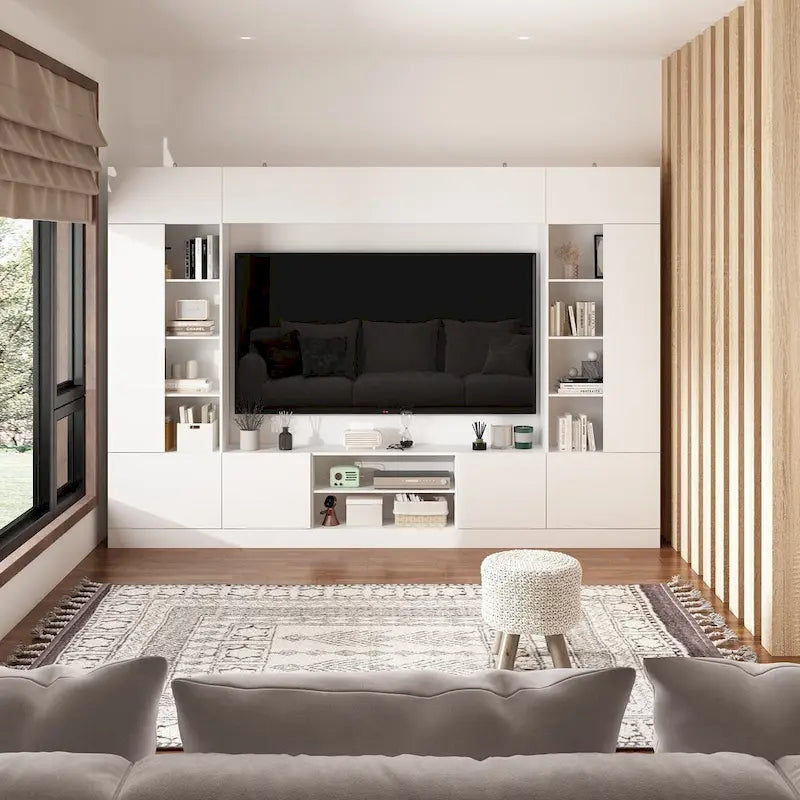 Mobile TV con Libreria e Illuminazione a LED