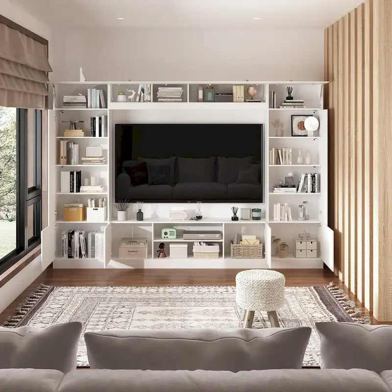 Mobile TV con Libreria e Illuminazione a LED