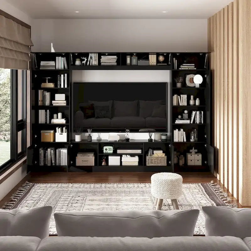Mobile TV con Libreria e Illuminazione a LED