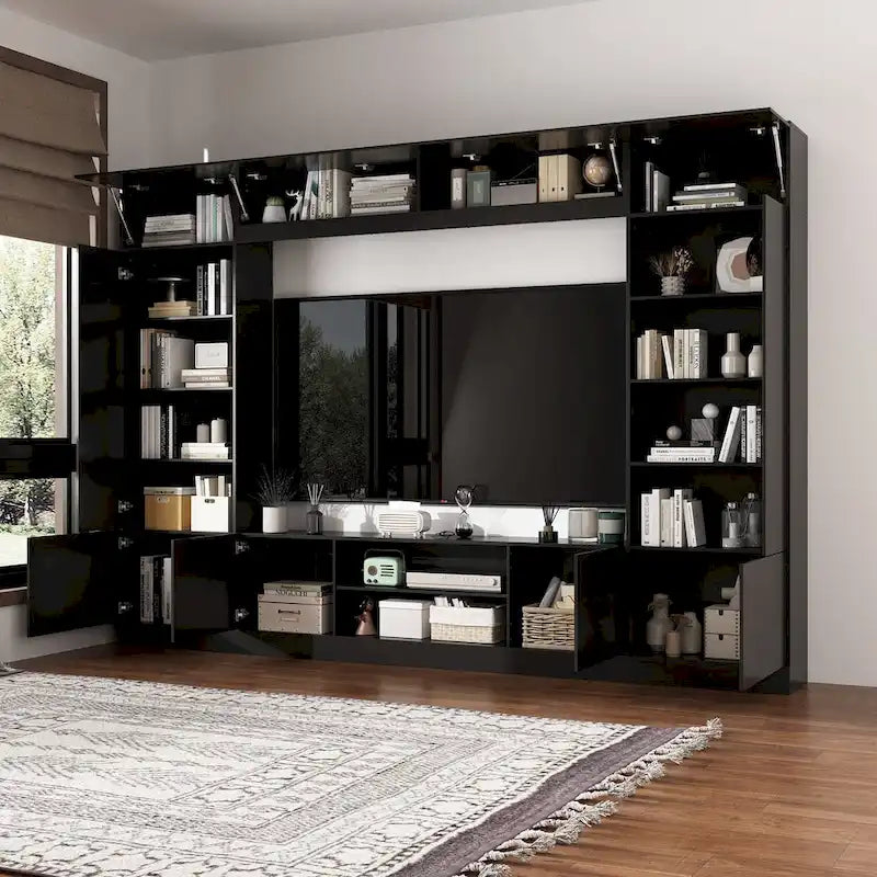 Mobile TV con Libreria e Illuminazione a LED