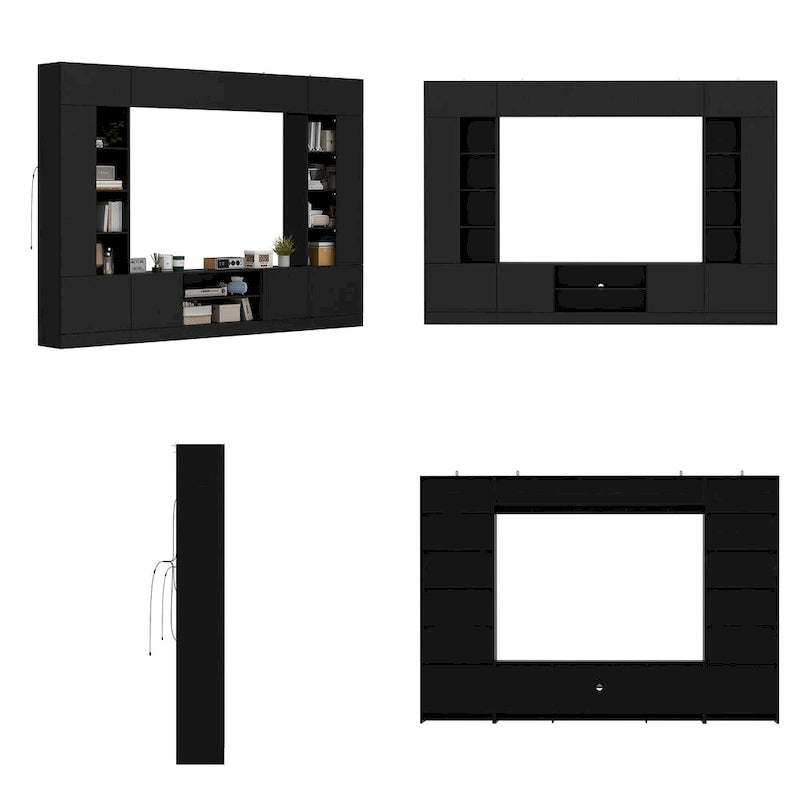 Mobile TV con Libreria e Illuminazione a LED
