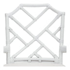 Poltrona in rattan con design Chippendale cinese