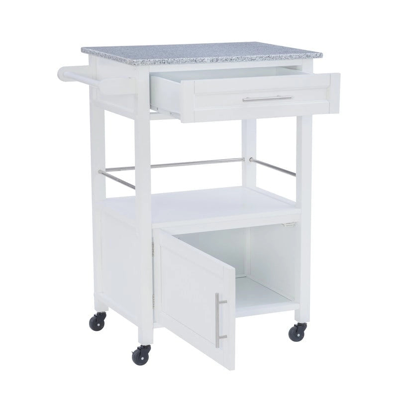 Carrello da Cucina Mobile con Piano in Granito