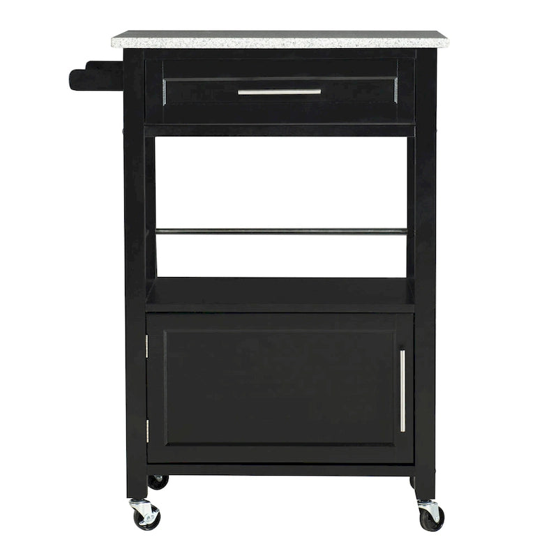 Carrello da Cucina Mobile con Piano in Granito