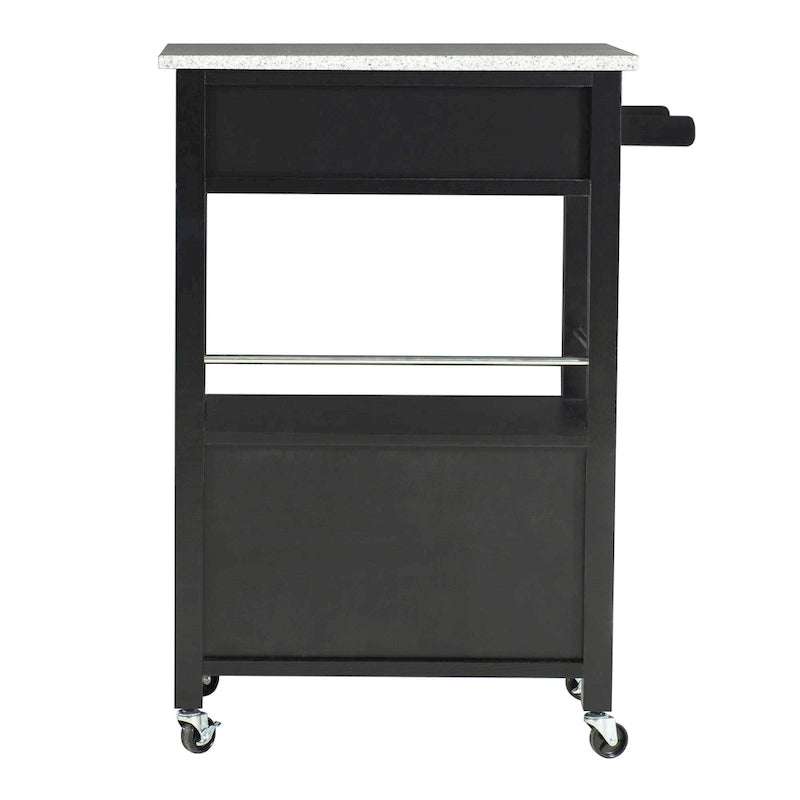 Carrello da Cucina Mobile con Piano in Granito