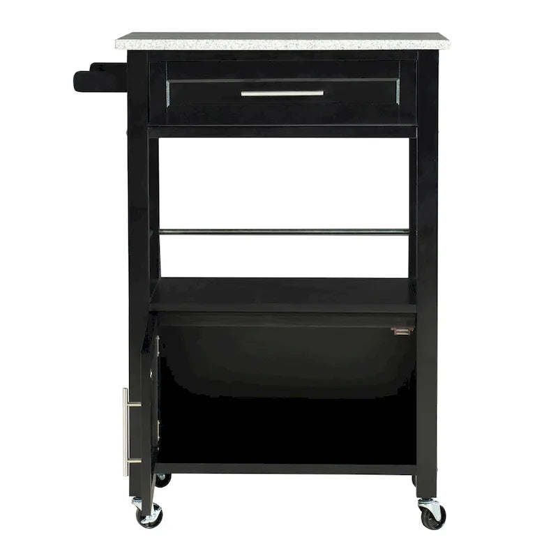 Carrello da Cucina Mobile con Piano in Granito