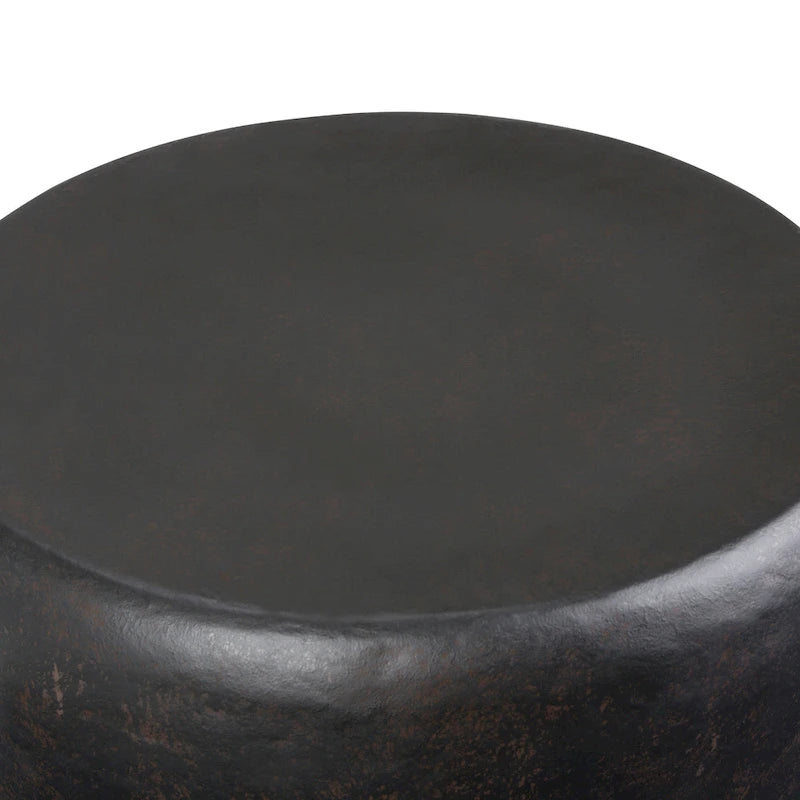 Tavolino d'appoggio in metallo industriale, completamente assemblato - 50,8 L x 50,8 P x 55,9 H cm
