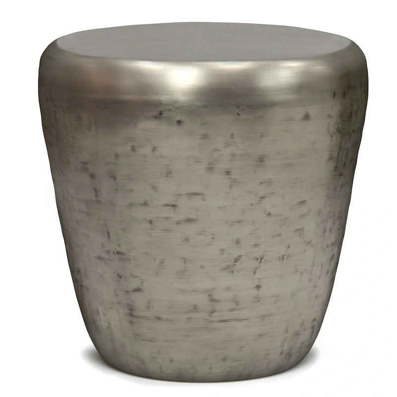 Tavolino d'appoggio in metallo industriale, completamente assemblato - 50,8 L x 50,8 P x 55,9 H cm
