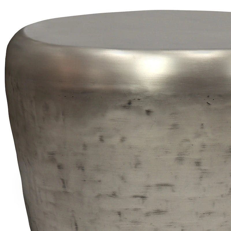 Tavolino d'appoggio in metallo industriale, completamente assemblato - 50,8 L x 50,8 P x 55,9 H cm