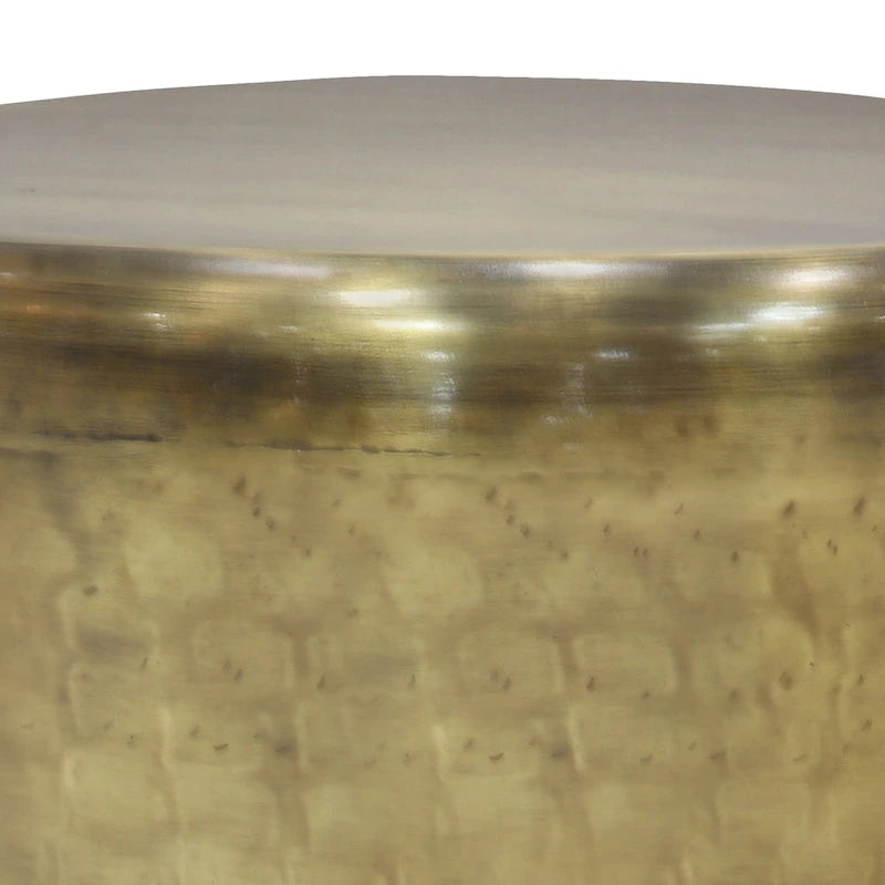 Tavolino d'appoggio in metallo industriale, completamente assemblato - 50,8 L x 50,8 P x 55,9 H cm