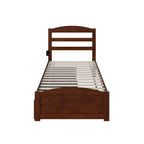 Letto a piattaforma con pediera e 2 cassetti portaoggetti