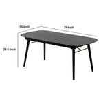 Tavolo da Pranzo Ovale Allungabile con Piano Effetto Legno – Grigio Antracite