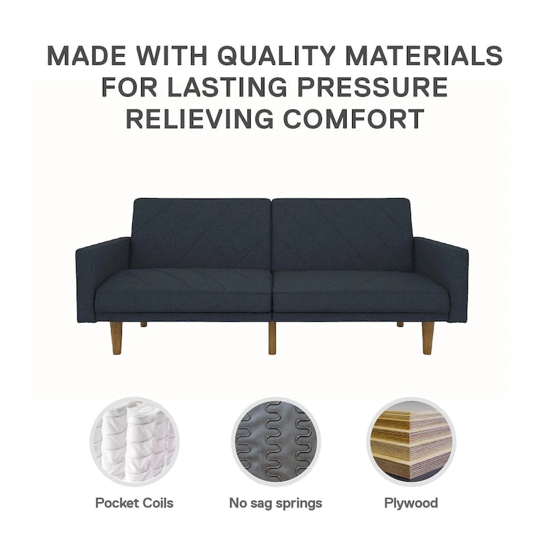 Divano letto futon in lino