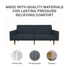 Divano letto futon in lino