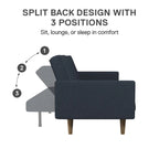 Divano letto futon in lino