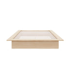 Struttura letto a piattaforma in rovere