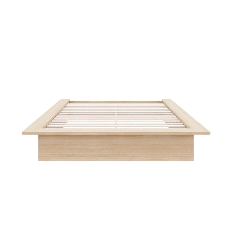Struttura letto a piattaforma in rovere