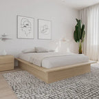 Struttura letto a piattaforma in rovere
