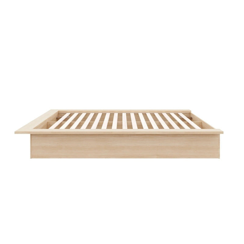 Struttura letto a piattaforma in rovere