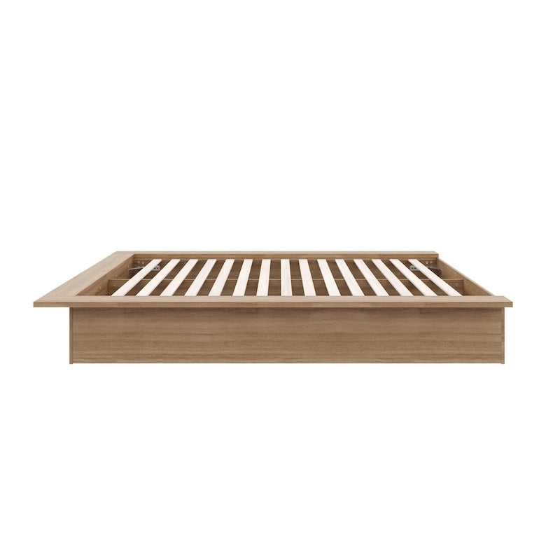 Struttura letto a piattaforma in rovere