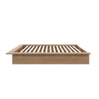 Struttura letto a piattaforma in rovere