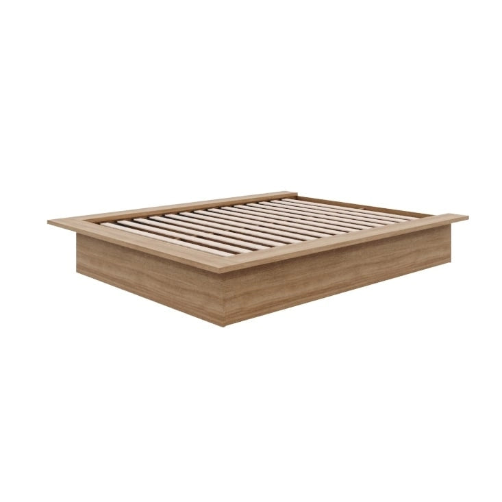 Struttura letto a piattaforma in rovere