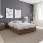 Struttura letto a piattaforma in rovere