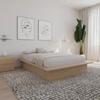 Struttura letto a piattaforma in rovere