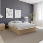 Struttura letto a piattaforma in rovere